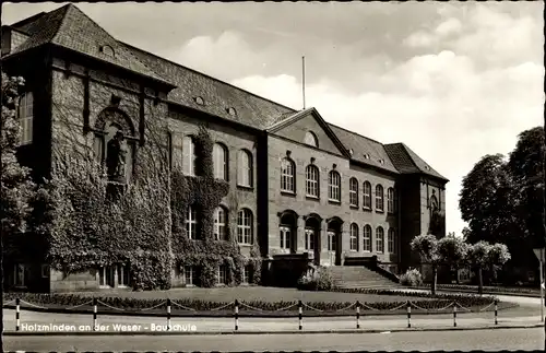 Ak Holzminden an der Weser, Bauschule