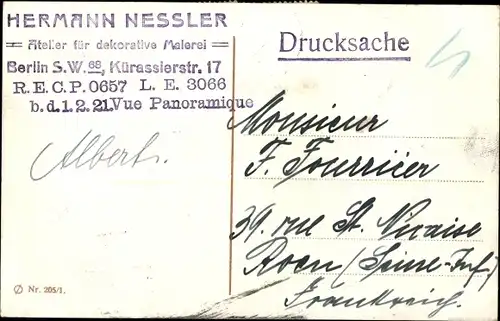 Ak Berlin Mitte, Totalansicht, Schloss, Dom