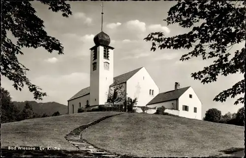 Ak Bad Wiessee in Oberbayern, Ev. Kirche