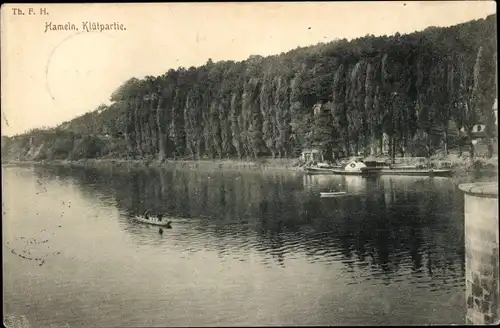 Ak Hameln an der Weser Niedersachsen, Klütpartie