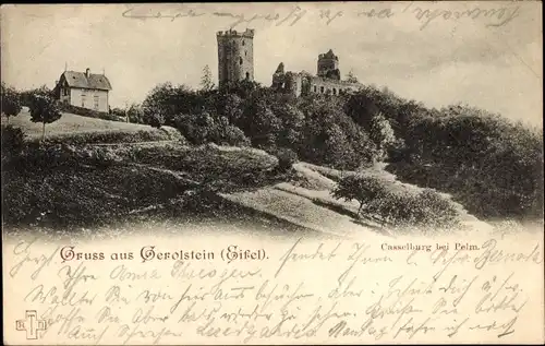 Ak Pelm in der Eifel, Ruine Kasselburg