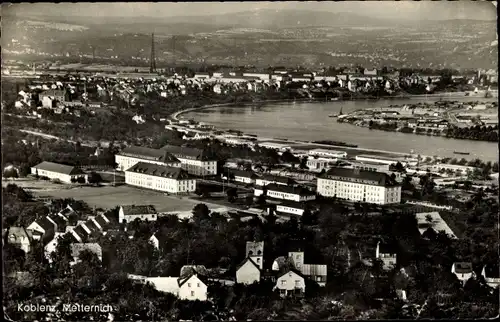 Ak Metternich Koblenz am Rhein, Panorama