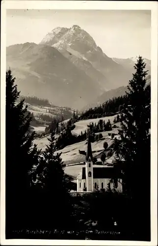 Ak Kirchberg in Tirol, Panorama mit dem großen Retterstein