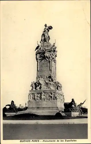 Ak Buenos Aires Argentinien, Monumento de los Espanoles