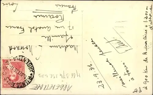 Ak La Cumbre Argentinien, Teilansicht