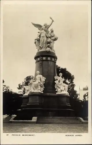 Ak Buenos Aires Argentinien, French Monument