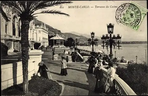 Ak Monte Carlo Monaco, Terrasses du Casino