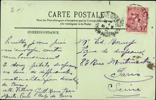 Ak Monte Carlo Monaco, Café de Paris