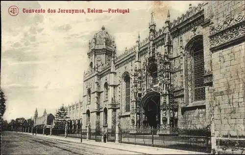 Ak Belem Portugal, Convento dos Jeronymos, Außenansicht