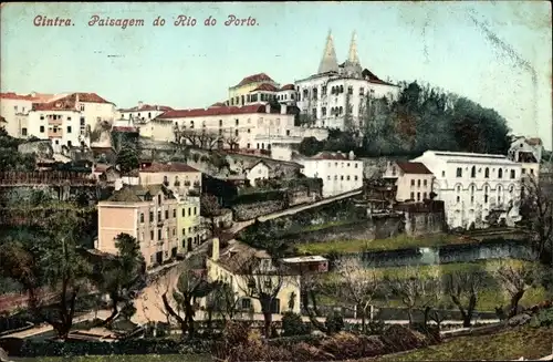 Ak Sintra Cintra Portugal, Paisagem do Rio do Porto
