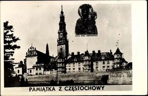 Ak Częstochowa Tschenstochau Schlesien, Kirche, Gnadenbild