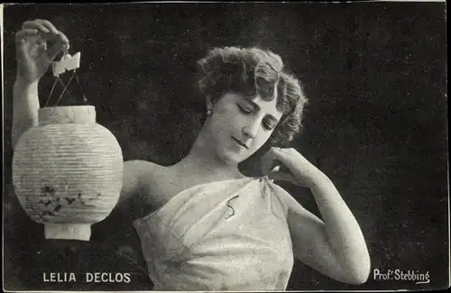Ak Schauspielerin Lelia Declos, Portrait
