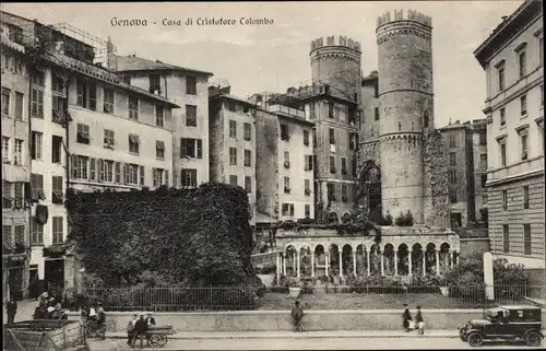Ak Genova Genua Liguria, Casa di Cristoforo Colomba