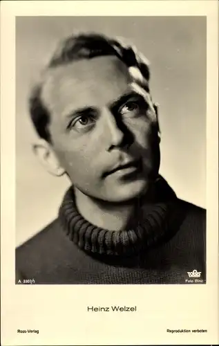 Ak Schauspieler Heinz Welzel, Portrait