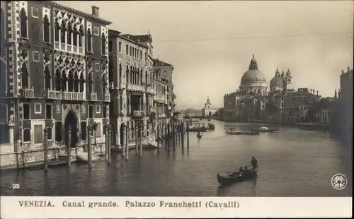 Ak Venezia Venedig Veneto, Canal grande, Palazzo Franchetti