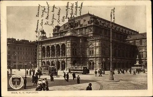 Ak Wien 1 Innere Stadt, K. K. Hofoper