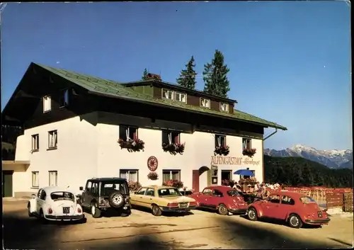 Ak Riezlern Mittelberg Vorarlberg, Alpengasthof Hörnlepaß