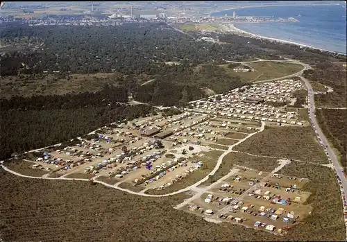 Ak Grenaa Dänemark, Polderrev Camping, Luftbild