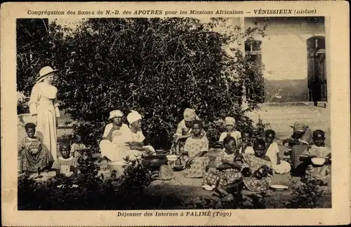 Ak Palime Kpalimé Togo, Missions Africaines, Dejeuner des Internes