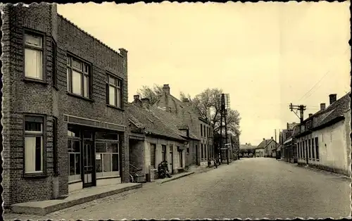 Ak Meerle Hoogstraten Hoogstraeten Flandern Antwerpen, Dorp, Straßenpartie