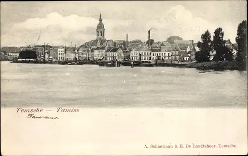 Ak Tamise Temse Temsche Ostflandern, Panorama