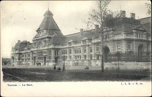 Ak Tournai Wallonien Hennegau, La Gare