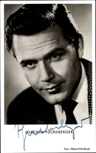 Ak Schauspieler Joachim Fuchsberger, Portrait, Autogramm, Gloria Film