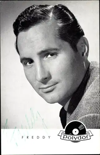 Ak Schauspieler und Sänger Freddy Quinn, Portrait, Autogramm