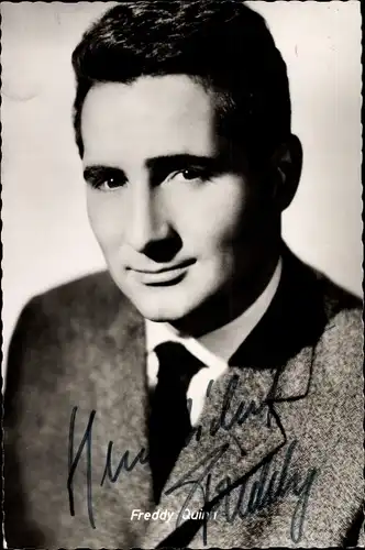 Ak Schauspieler und Sänger Freddy Quinn, Portrait, Autogramm