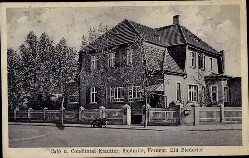 Ak Biederitz in Sachsen Anhalt, Cafe und Konditorei