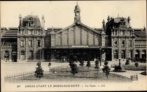 Ak Arras Pas de Calais, La Gare