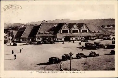 Ak Trouville Deauville Calvados, La Gare