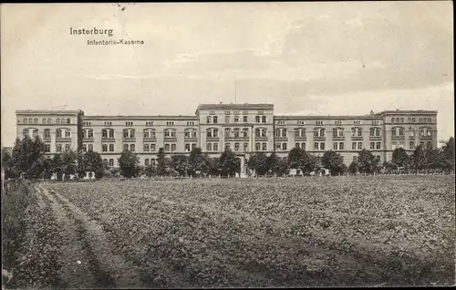 Ak Tschernjachowsk Insterburg Ostpreußen, Infanterie-Kaserne