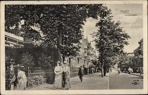 Ak Sowjetsk Tilsit Ostpreußen, Lindenstraße