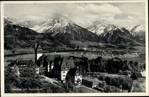 Ak Wasach Oberstdorf im Oberallgäu, Gesamtansicht