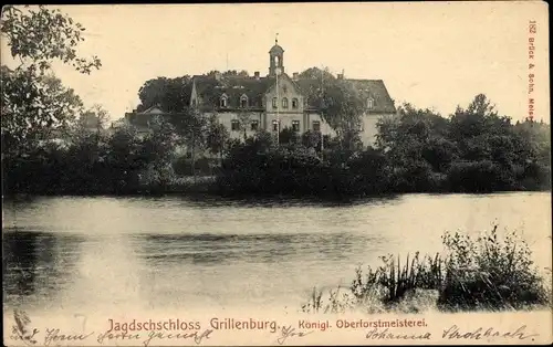 Ak Grillenburg Tharandt Sachsen, Königliches Jagdschloss Grillenburg, Königl. Oberforstmeisterei