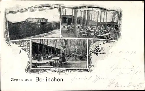 Ak Barlinek Berlinchen Neumark Ostbrandenburg, Restaurant Waldschlösschen, Restaurant Eichwald