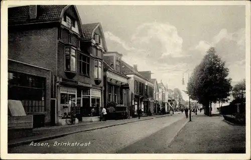 Ak Assen Drenthe Niederlande, Brinkstraat