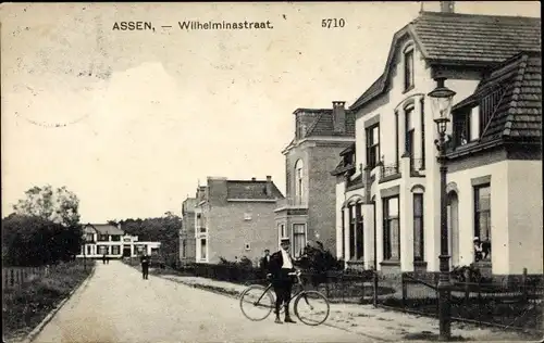 Ak Assen Drenthe Niederlande, Wilhelminastraat