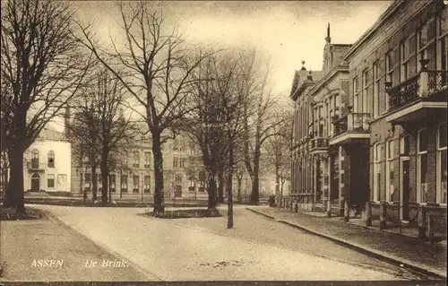 Ak Assen Drenthe Niederlande, De Brink