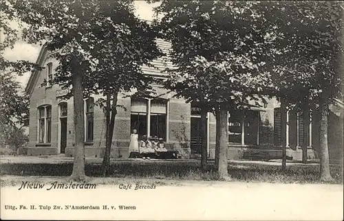 Ak Nieuw Amsterdam Emmen Drenthe Niederlande, Cafe Berends