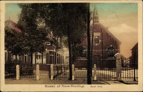 Ak Nieuw Weerdinge Drenthe Niederlande, Geref. Kerk