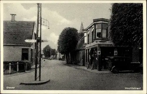 Ak Diever Drenthe Niederlande, Hoofdstraat