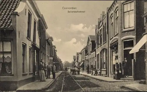 Ak Coevorden Drenthe Niederlande, Sallandschestraat