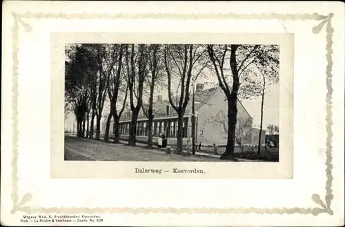 Passepartout Ak Koevorden Drenthe Niederlande, Dalerweg