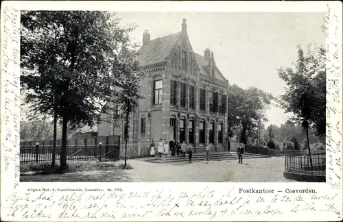 Ak Coevorden Drenthe Niederlande, Postkantoor