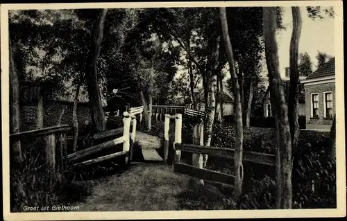 Ak Giethoorn Overijssel Niederlande, Holl. Venetie, Brücke