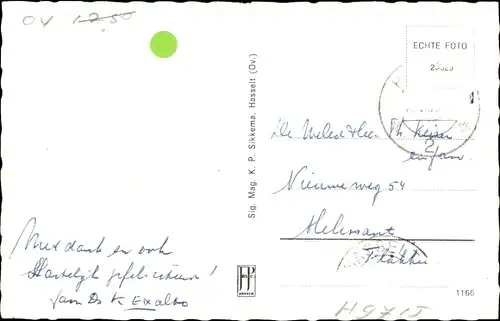 Ak Hasselt Overijssel, Ortsansicht, Kirche