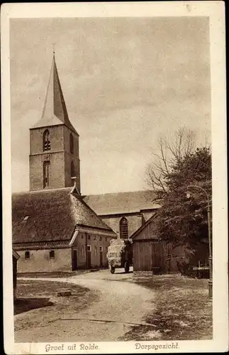 Ak Rolde Drenthe Niederlande, Dorpsgezicht