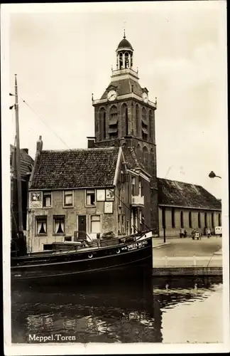 Ak Meppel Drenthe Niederlande, Toren